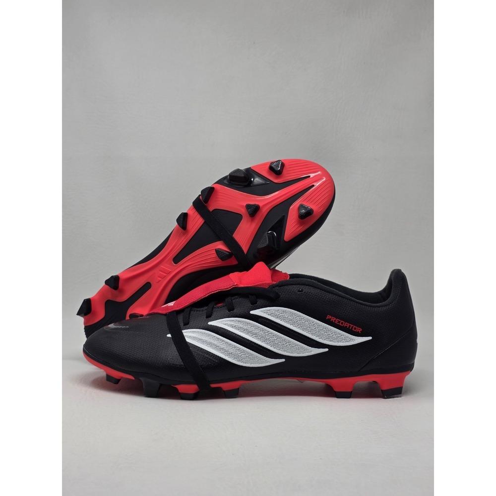 Adidas Predator Club Ft FG Size 11 Mens Soccer Cleats Black Red JR3330 New
